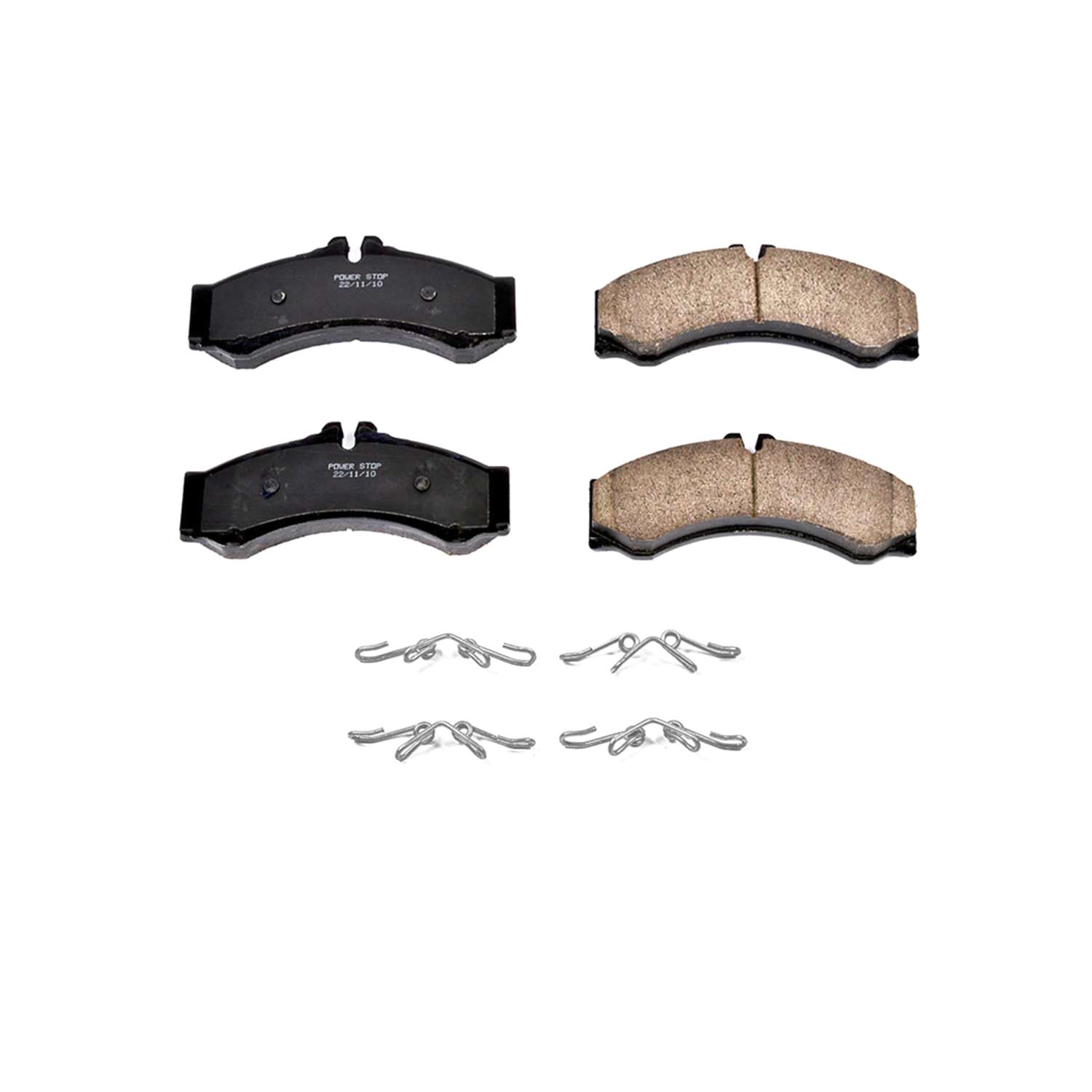 Z17 Power Stop 17-949W Front Ceramic Brake Pads with Hardware