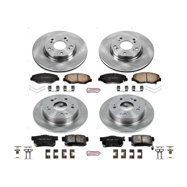 Power Stop KOE6942 Replacement Brake Kit-OE Front and Rear Brake Rotors & Ceramic Pads For Acura ILX 2013 [Model Specific]