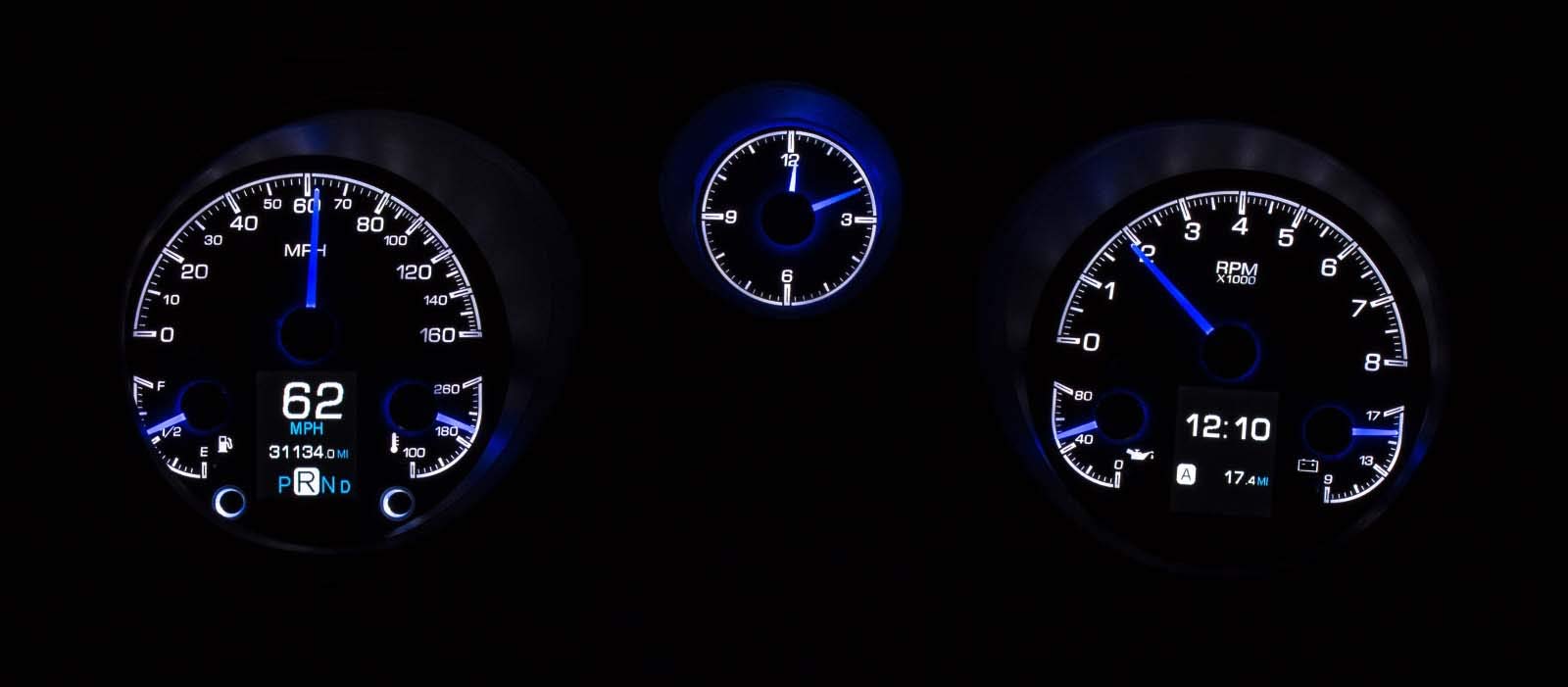 Dakota Digital 69 Customizable Chevelle El Camino Gauges Kit Black HDX-69C-CVL-K