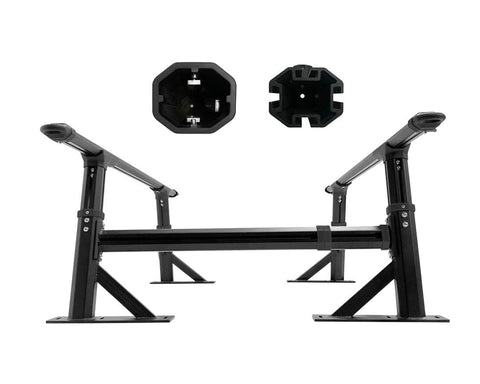 Freedom Rack Side Support Bars, Overland Vehicle Systems 22040104, Short Bed Application, 8' Beds