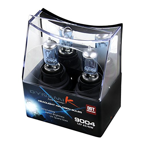 2 Piece Spec-D Tuning 9004 HB1 Hi/Low Beam Head Lights Halogen Replacement, Left + Right Pair