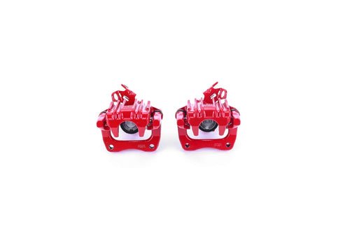 Power Stop Pair of High-Temp Red Powder Coated Rear Calipers S6650