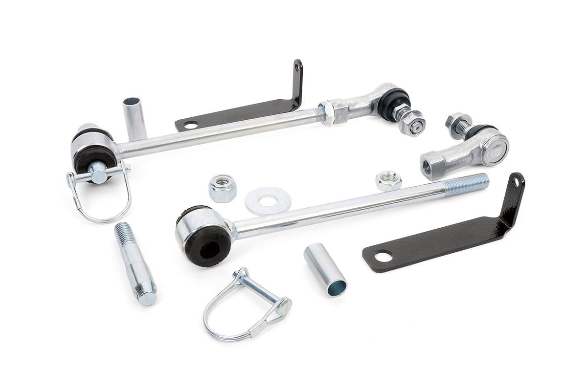 Front Sway Bar Rough Country Disconnects for 1999-2004 Jeep WJ 3-6" - 1131
