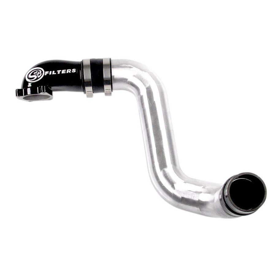 Intake Elbow S&B Filters 76-1003B With Cold Side Intercooler Piping & Boots For 2003-2004 Ford Powerstroke 6.0L