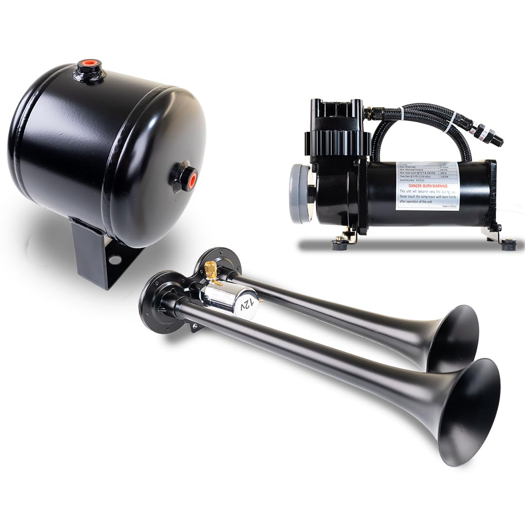 black ProBlaster? dual air horn and 150 PSI waterproof air system