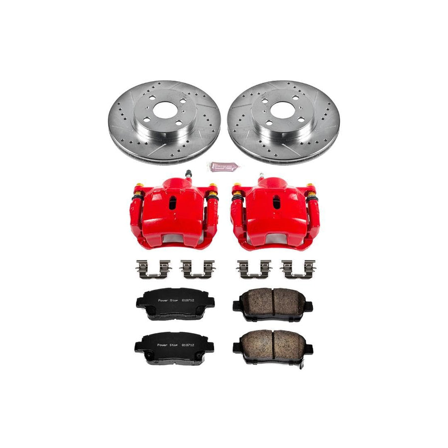 Power Stop Z23 KC821 Evolution Sport Performance Brake Kit with Caliper For Toyota Echo 2001-2005, Toyota MR2 Spyder 2000-2005 [Model Specific]
