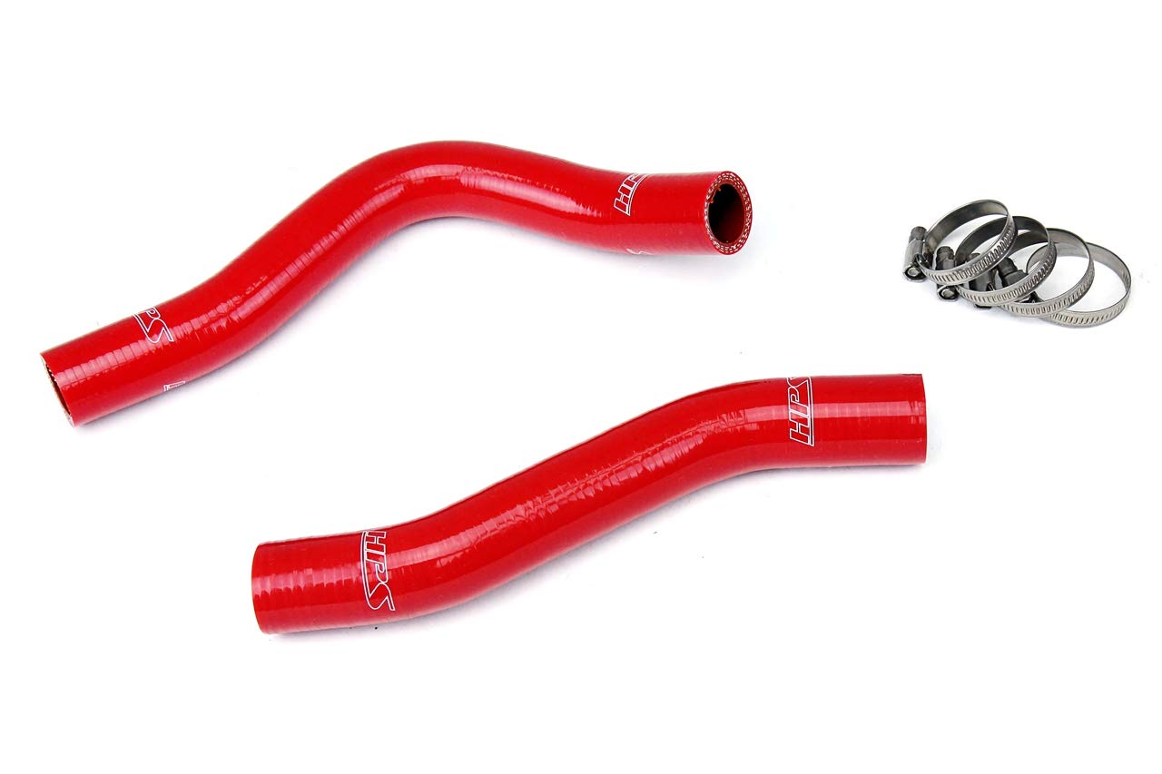 Red HPS 57-1230-RED Silicone Radiator Coolant Hose Kit