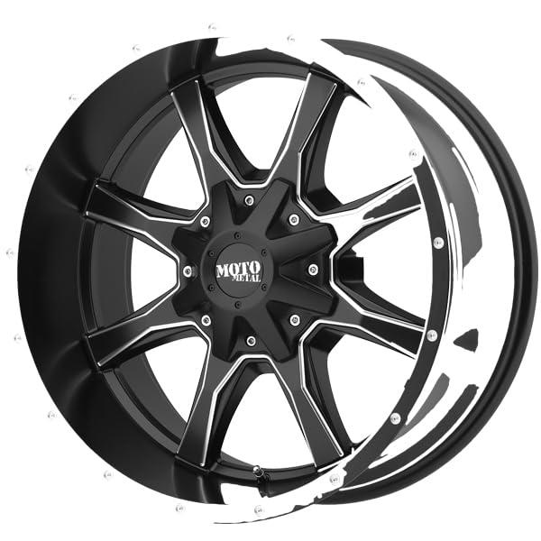 Moto Metal 16X8 MO970 6X135/5.5 SG-BLK-MILL 00MM - MO97068067900US