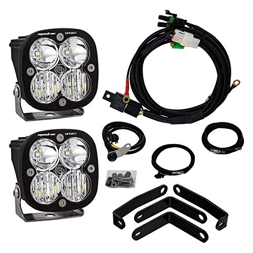 Squadron Sport LED Headlight Kit for BMW R1200GS Baja Designs 2013-18 Motorcycle (Driving/Combo; Clear)