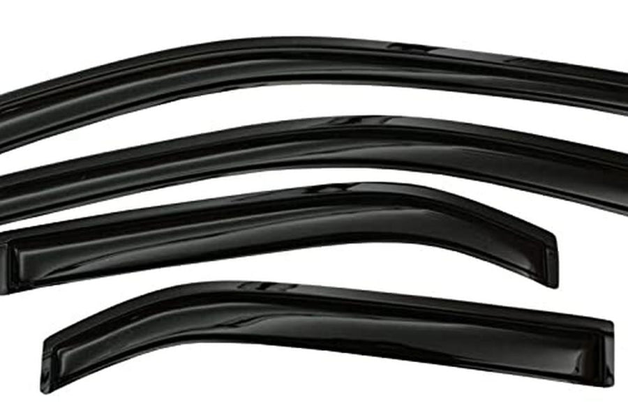 Outside Mount Ventvisors - Tape-Onz | Stampede Products | Fits 2014 - 2018 Chevrolet Silverado1500 Crew Cab , Smoke | 4 pcs., 60102-2