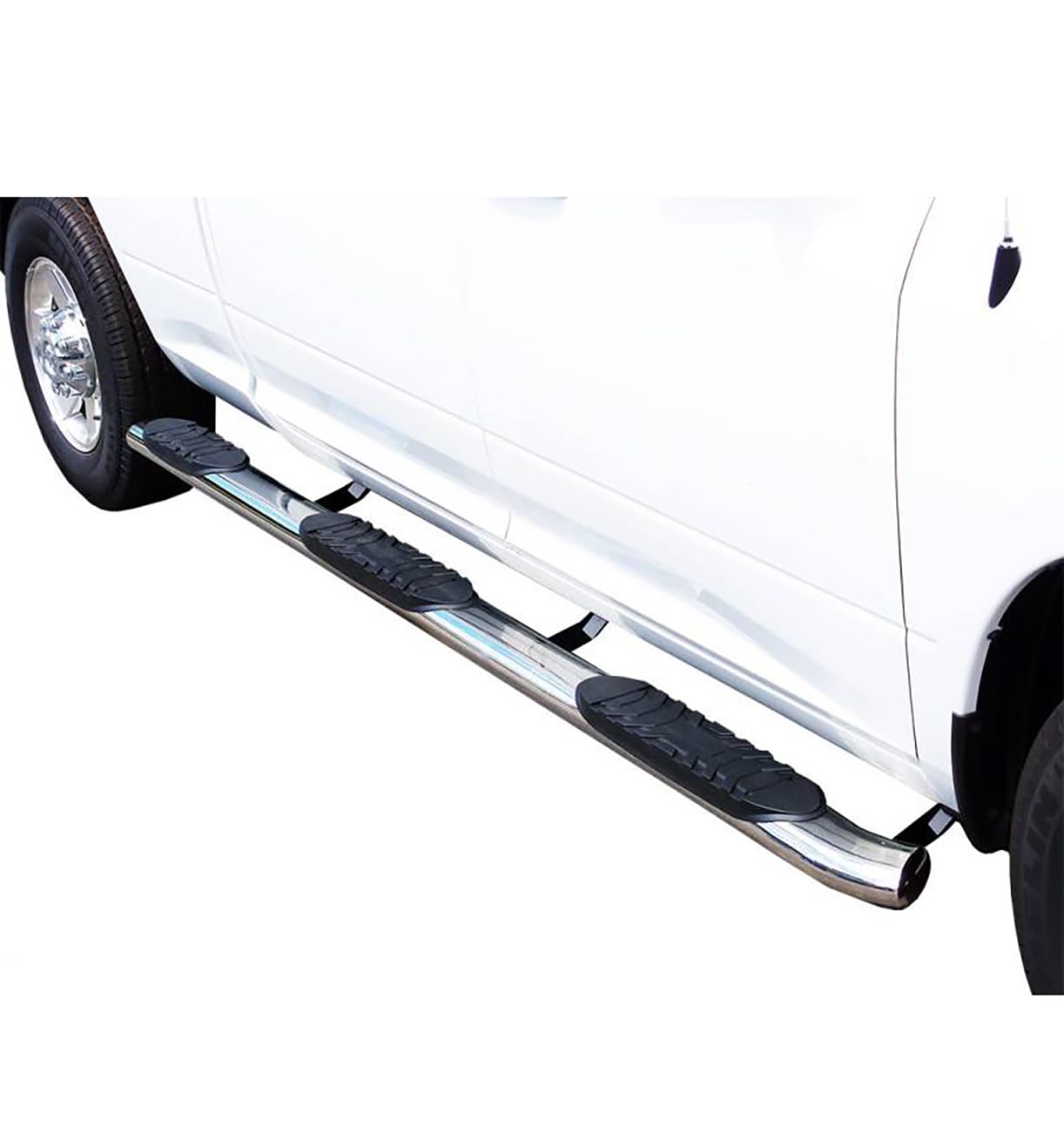 Extreme Black Horse Wheel-to-Wheel Side Steps Stainless Steel Compatible with 2019-2025 Ram 1500 Crew Cab (Excl. 19-25 Ram 1500 Classic)-DOSS19-NL