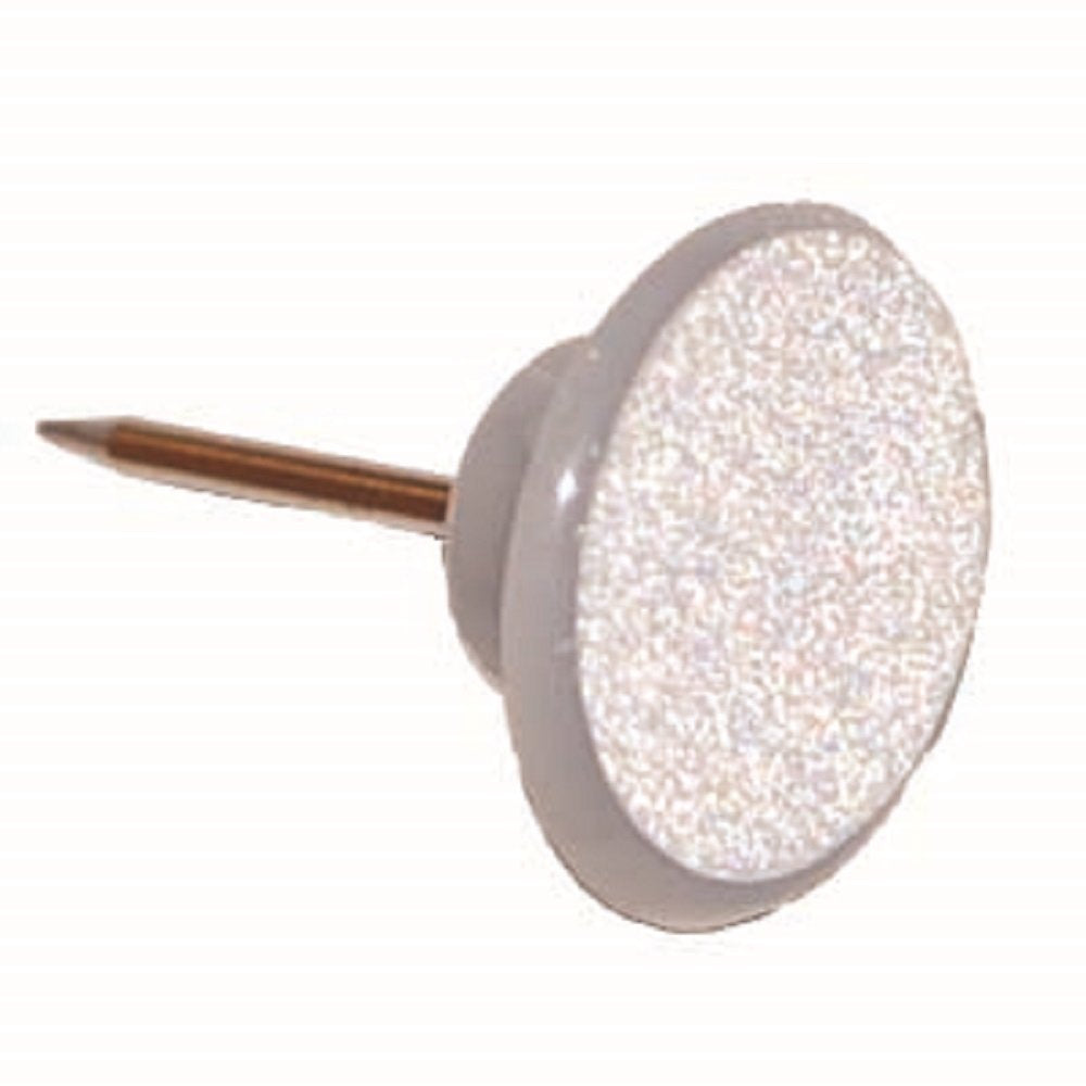 HME Products Reflective Plastic Tack (Pack of 50), White , 1.00 x 1.00 x 1.00