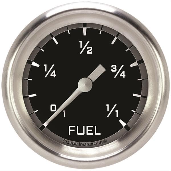 AX309GAPF Classic Instruments Gray 2-5/8" Fuel Gauge AutoCross