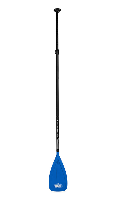 CROOKED CREEK 3-piece Adjustable SUP Paddle with Mesh Bag - Outdoor Products Adjusts from 67-inches to 86-inches (50492), Blue