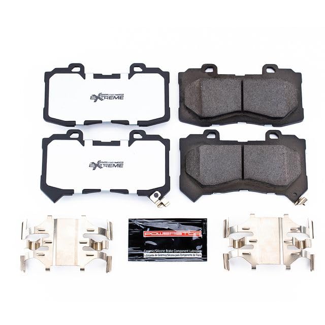 Power Stop Z36-1802 Front Z36 Truck & Tow Carbon-Fiber Ceramic Brake Pads For Chevrolet Colorado 2015-2020, GMC Canyon 2015-2020 [Model Specific]