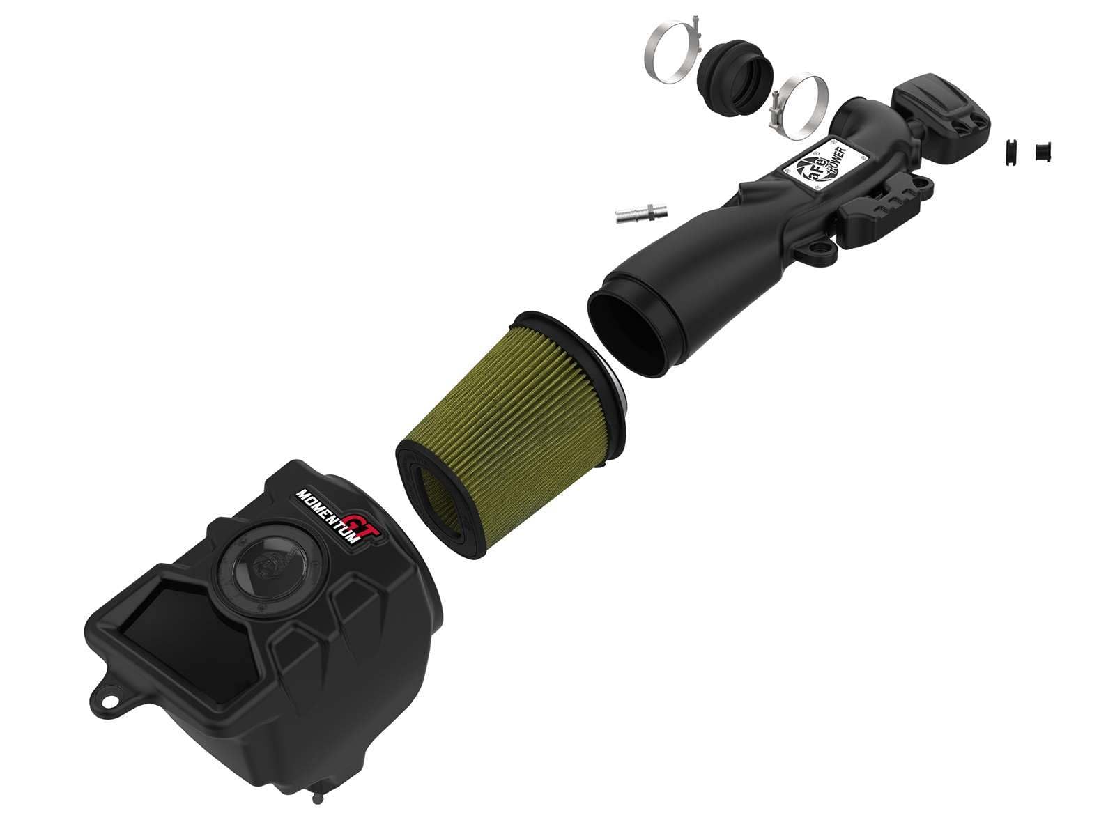 Momentum GT aFe POWER Cold Air Intake System w/Pro GUARD 7 Filter, #75-76217, Black
