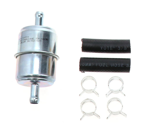 WIX Universal 33033 In-Line Fuel Filter with 3/8â€ Clamp-On Inlet/Outlet, Max Pressure 60-PSI