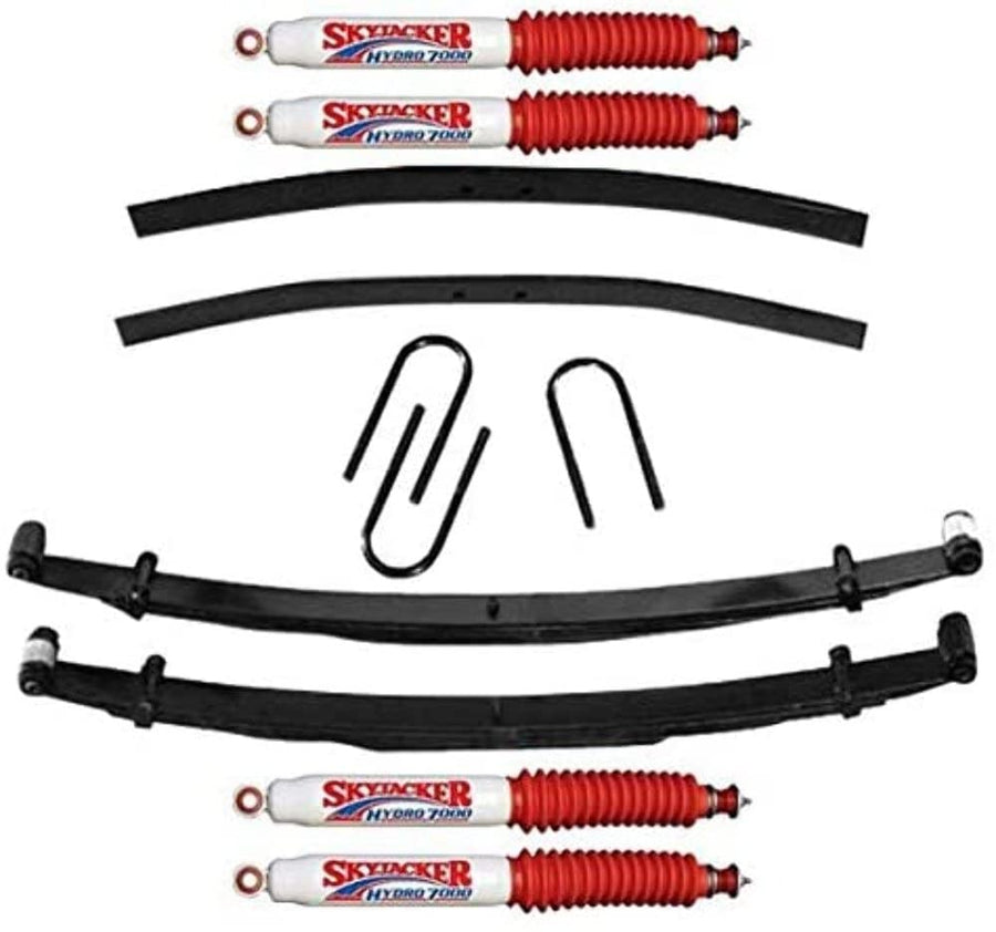 Skyjacker Suspension Lift Kit D200BAK-H w/Shock 2.5 in. Lift Incl. Front Leaf Springs Front U Bolt Kit Front Bushing Kit Rear Add-A-Leafs