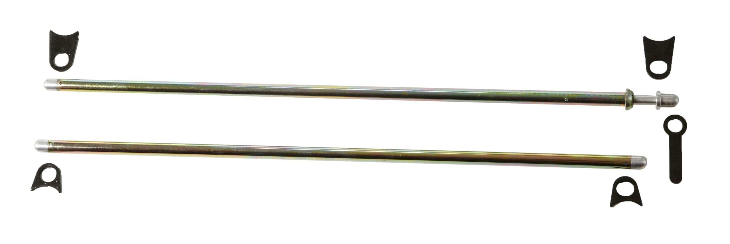RaceQuip Mounting Kit Window Net 36" Round Spring Loaded Pin Type Top Bar 35" Round Bottom Bar Zinc Plated Steel 700107
