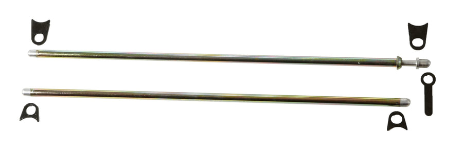 RaceQuip Mounting Kit Window Net 36" Round Spring Loaded Pin Type Top Bar 35" Round Bottom Bar Zinc Plated Steel 700107