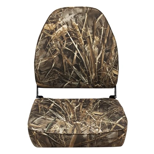 Camo High Back Wise 8WD617PLS-733 Boat Seat, Realtree MAX Camo