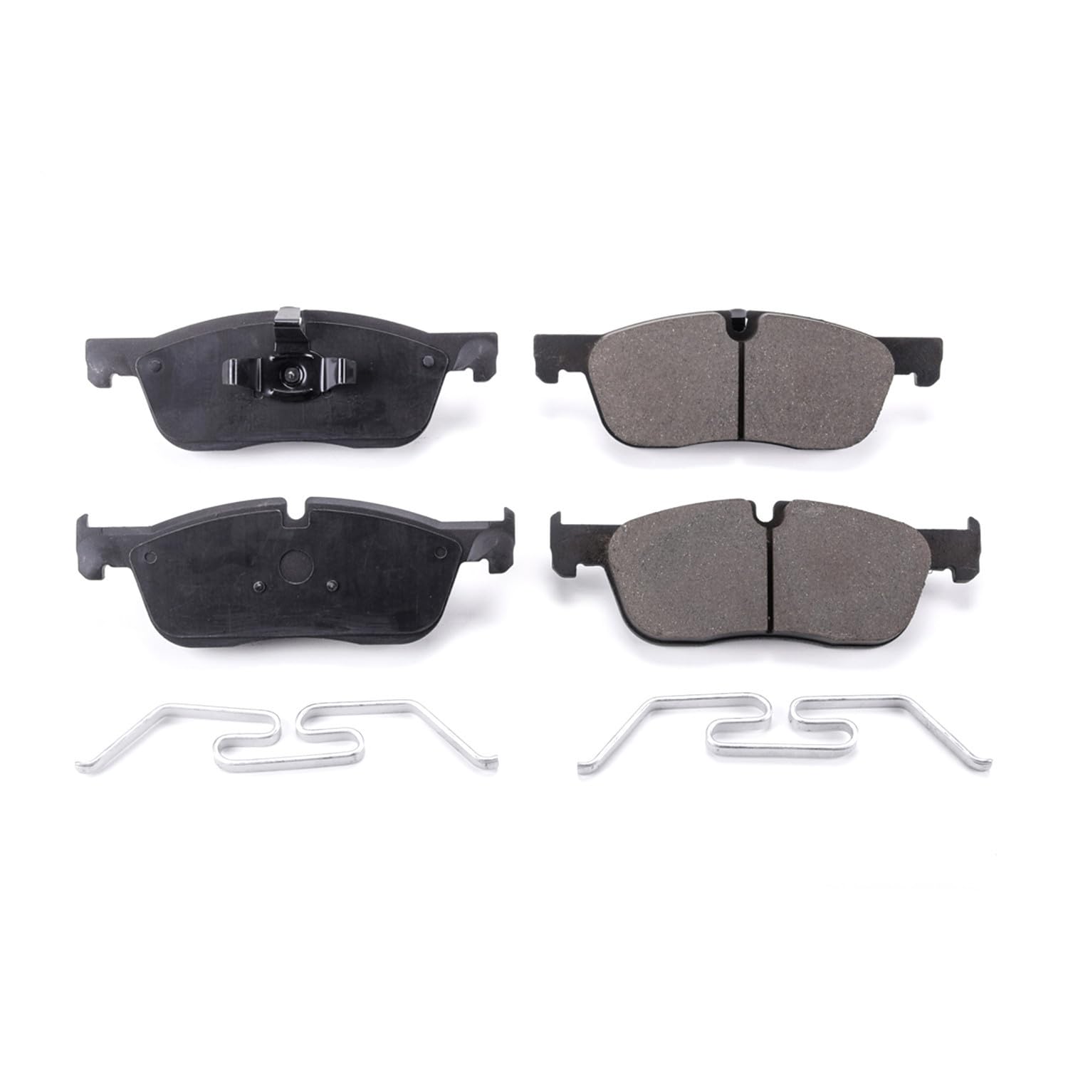 Front Brake Kit Power Stop For Jaguar F-Pace 2017-20 |XE 2016-20 |XF 2018-20 - Ceramic Brake Pads With Installation Hardware, 17-1838A