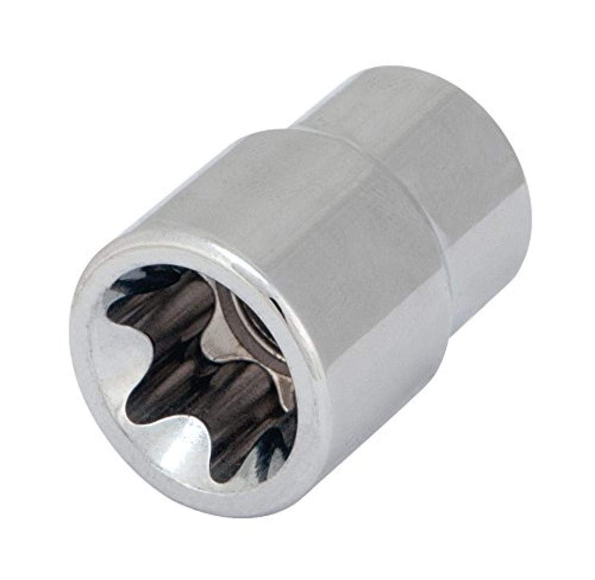 W81016 Performance Tool 3/8-Inch Drive E-16 Standard External Torx Socket - Heat Treated Alloy Steel with Polished Chrome Plated Finish