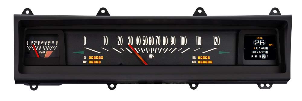 Dakota Digital Retrotech Gauge Instrument System RTX-69C-NOV-X Compatible with 1969-76 Chevy Nova, 1973-75 Buick Apollo, 1975-76 Skylark, 1973-76 Olds Omega and 1971-76 Pontiac Ventura