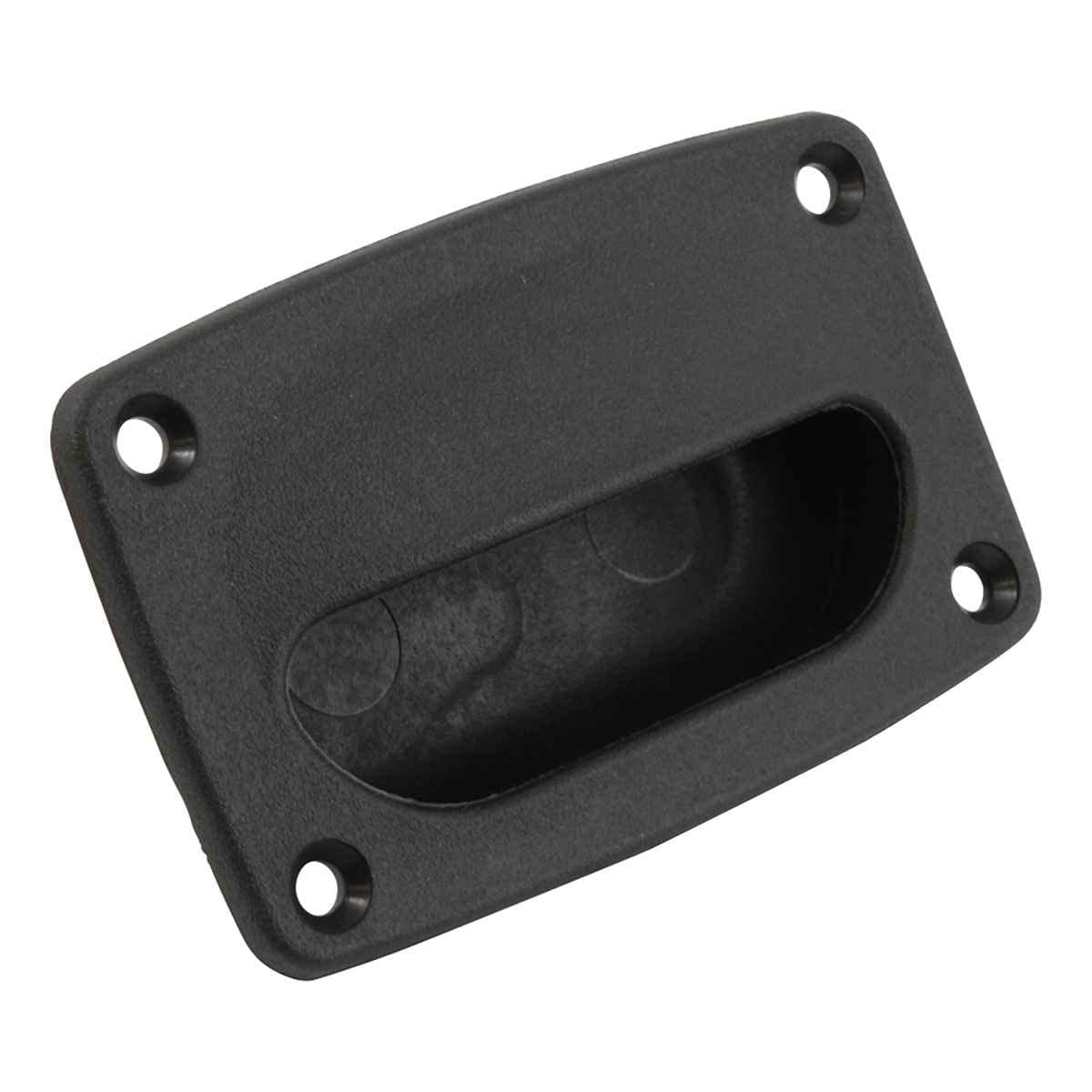 Flush Hatch Finger Pull Attwood 2027-7, Marine Hatch Hardware, Black Propylene, 3-5/8 x 2-5/16 Inch