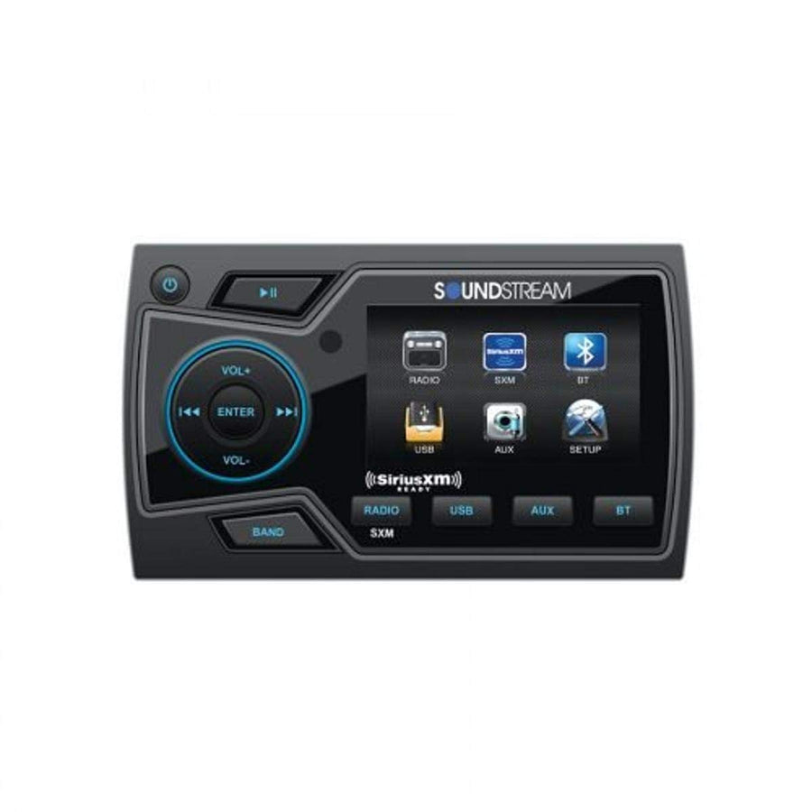 Soundstream 2" MHU-32SXM Marine Grade Digital Media Player with 32GB USB Playback/2-Zone Audio/SiriusXM Ready