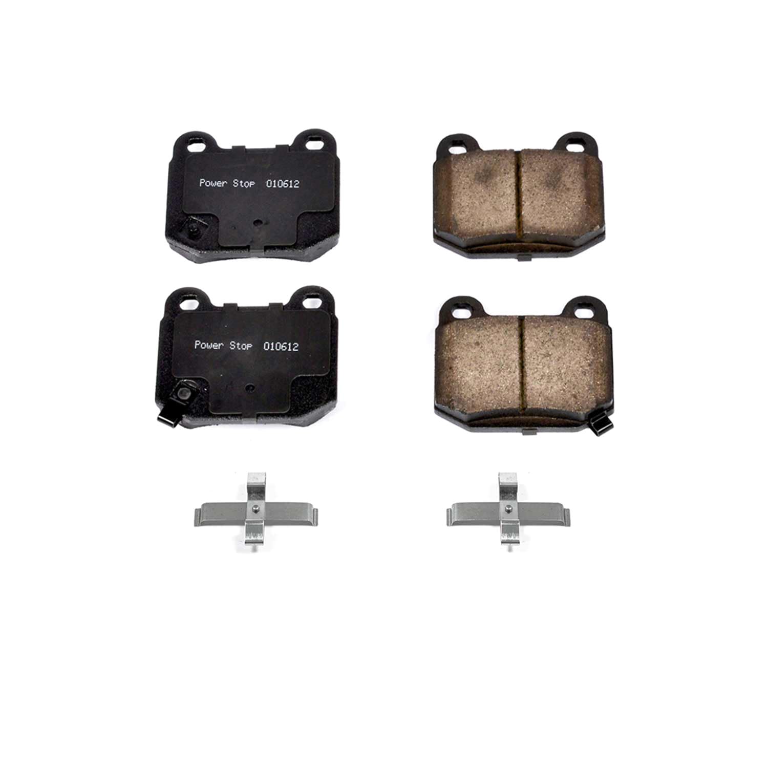 Power Stop Front Brake Kit For Infiniti G35 2003-04 |Mitsubishi Lancer 2003-06 |Nissan 350Z 2003-09 |Subaru BRZ 2017-20 |Impreza 2004-14 - Brake Pads Ceramic With Installation Hardware, 17-961