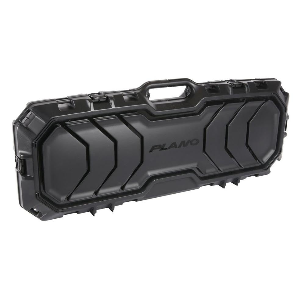 Plano Long Gun Case 42” Black, Gun and Accessory Storage with Internal Locking Protective Foam, Hard Double Gun Case