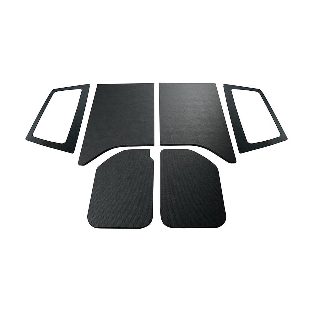 Design Engineering 50288 Boom Mat Black Leather Look Sound Deadening HeadLiner Kit Compatible with 2-Door Jeep Wrangler JK (2011-2018)