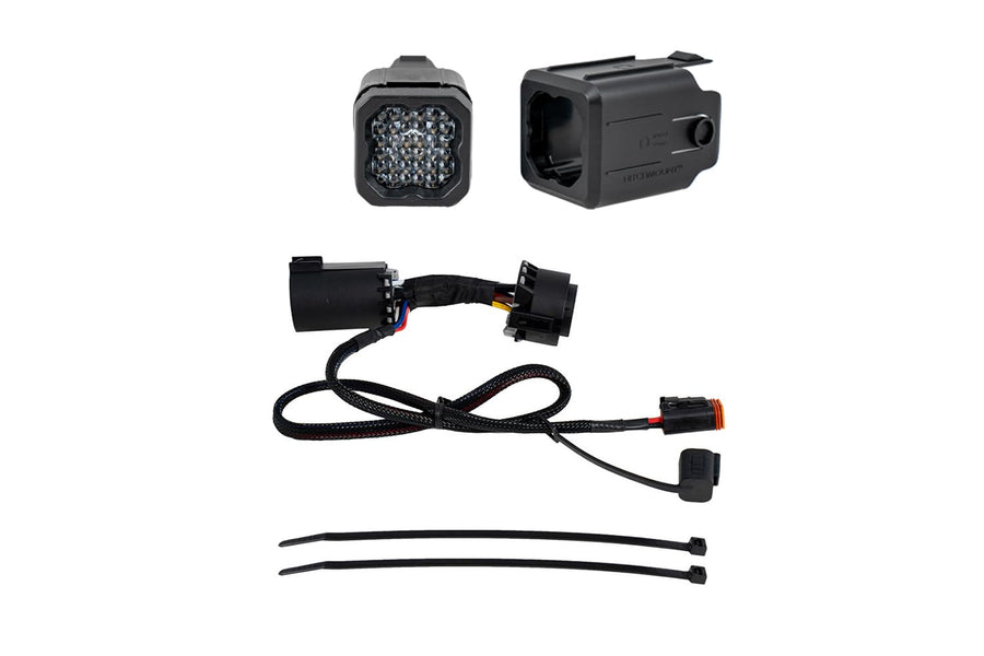 HitchMount Diode Dynamics Reverse Light Kit compatible with Jeep Wrangler 2018-2026, C1