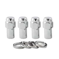Long McGard 62002 Chrome .946" Shank Style Lug Nuts (M12 x 1.5 Thread Size) - Set of 4