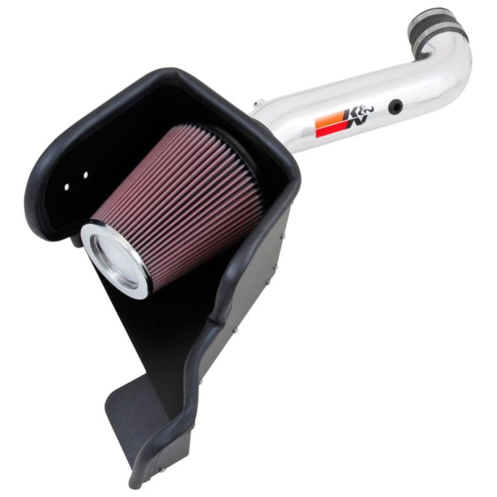 Cold Air Intake System K&N: High-Flow Air-Filter, Increase Performance & Horsepower: Compatible with 2013 RAM 1500, 77-1571KP
