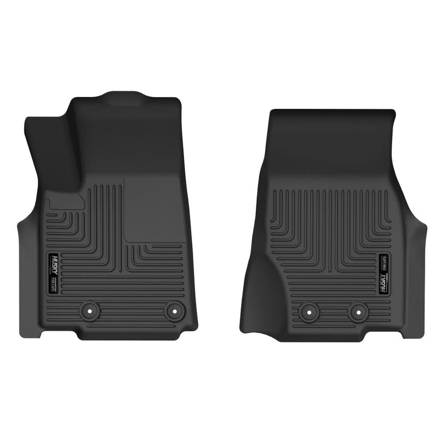 Husky Liners Floor Mats X-act Contour | Fits 2022-2025 Jeep Grand Cherokee (Includes 21-24 L Model) | Front Row, 2-pc Black - 51771