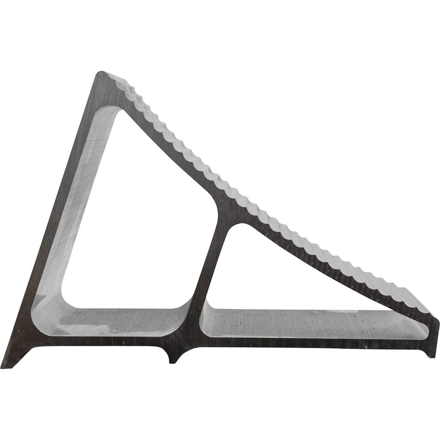 Wheel Chock Buyers Products WC6096A, 6 x 8.75 x 5.86 Inch Aluminum Chock with Ribbed Slope, Lightweight and Durable, Ideal for Ice and Snow Usage