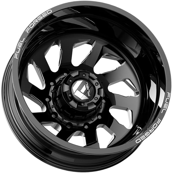 FUEL OFF-ROAD 20X8.25 DD39 FF39D, -3.33, 10X225, -202mm GLOSS BLACK MILLED - DE392082A935R