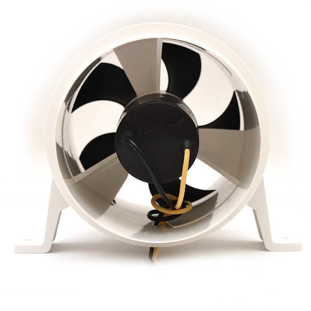 Turbo 4000 Series II Attwood Water-Resistant, In-Line Blower - 12V - White