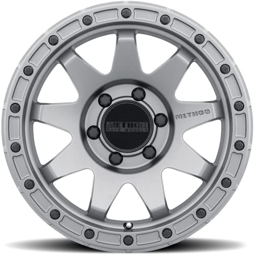 317 Method Race Wheels Custom Wheel - 20x9, 18 Offset, 6x139.7 Bolt Pattern, 106.25mm Hub - Gloss Titanium Rim