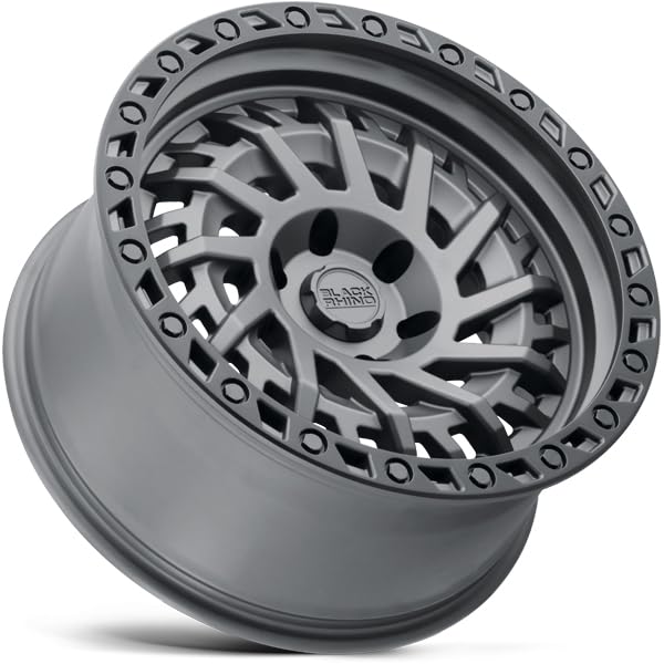 SHREDDER Black Rhino Hard Alloys 17X9, 6X5.5, 5, 0mm MATTE GUNMETAL W/ BLACK RING - 1790SHD006140G12