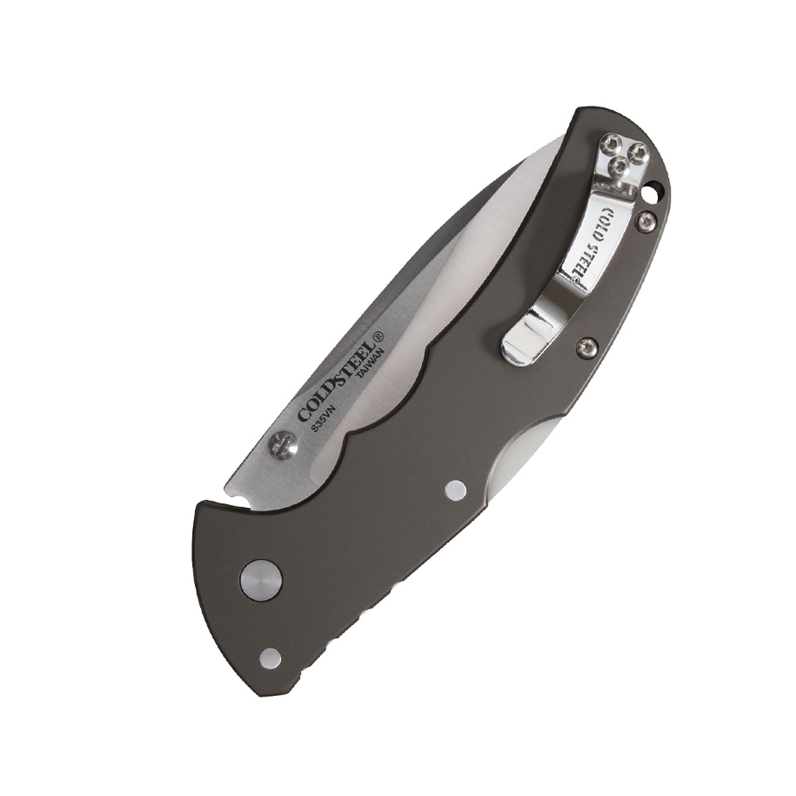 Cold Steel 3.5" Code 4 S35VN Razor-Sharp Spear Point Blade 5" Aluminum Handle Folding Knife w/Tri-Ad Lock, Boxed