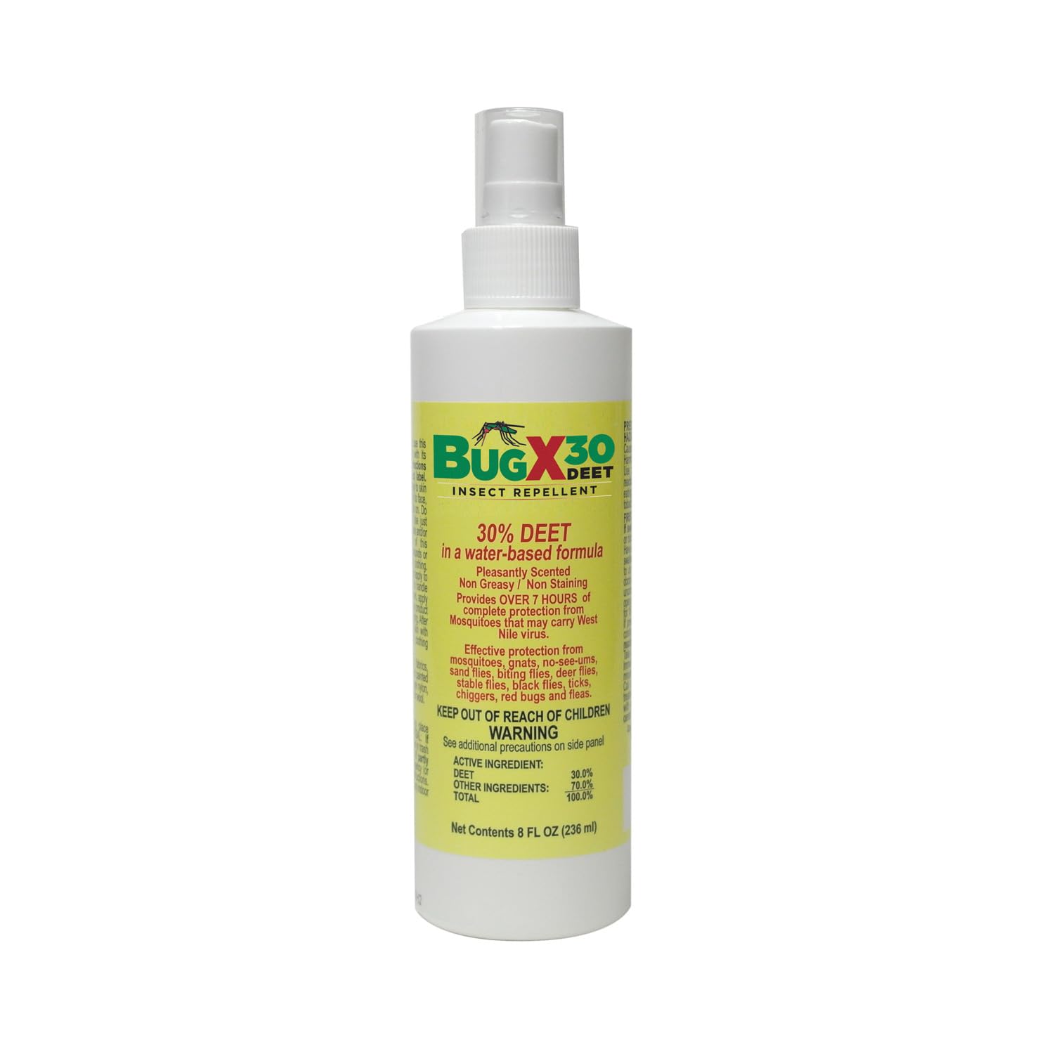 30 Mosquito, Tick, & Insect Repellent Spray CoreTex Bug X with 30% DEET - 8oz Bottle of Bug Repellent for Up to 7+ Hours of Protection Against 12 Types of Insects