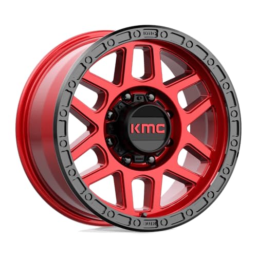 KMC Wheels 18X9 MESA 8X1805.71 18mm CANDY RED WITH BLACK LIP - KM54489088918