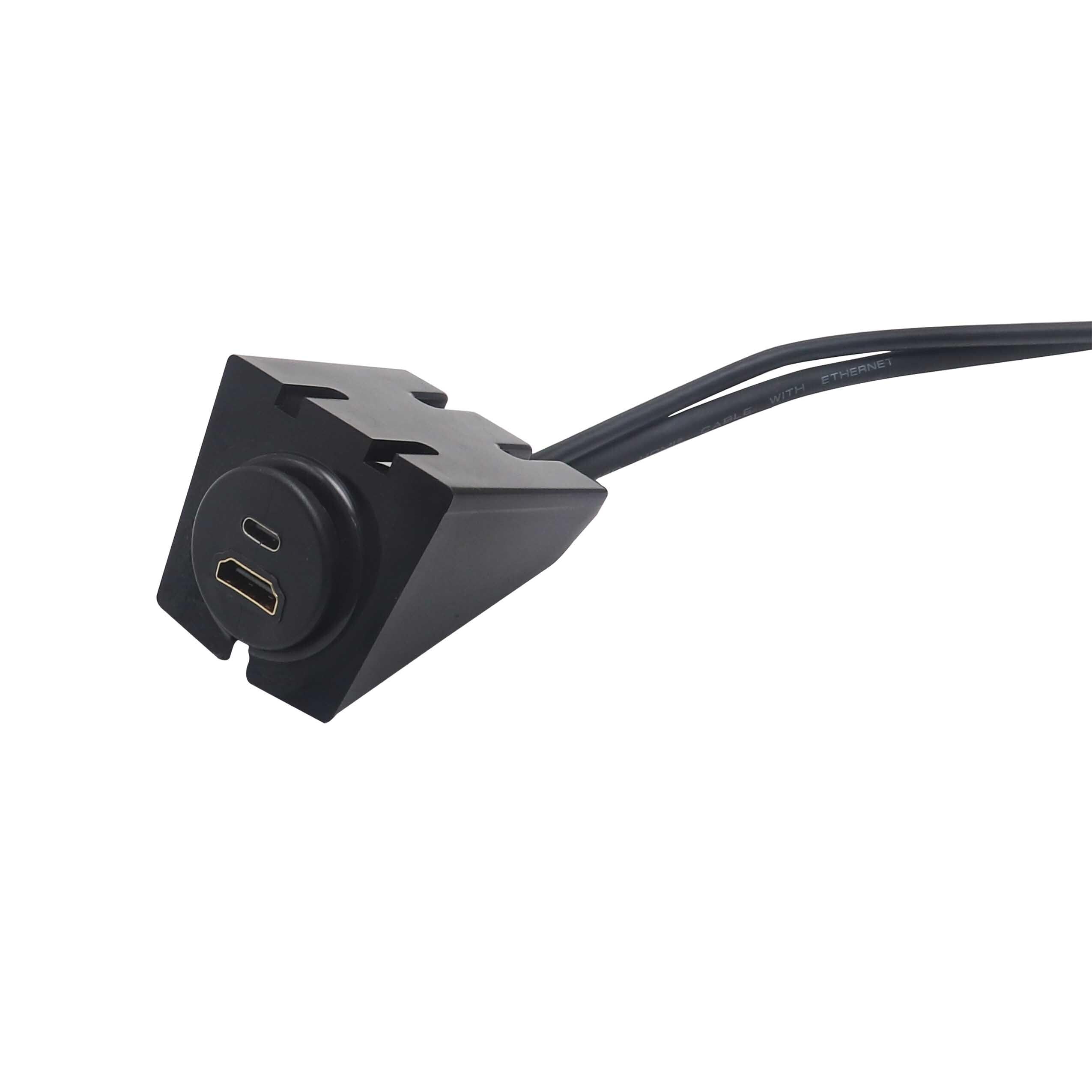 Metra Input Type C/HDMI to Output Type C/HDMI D Extension Cable 3'