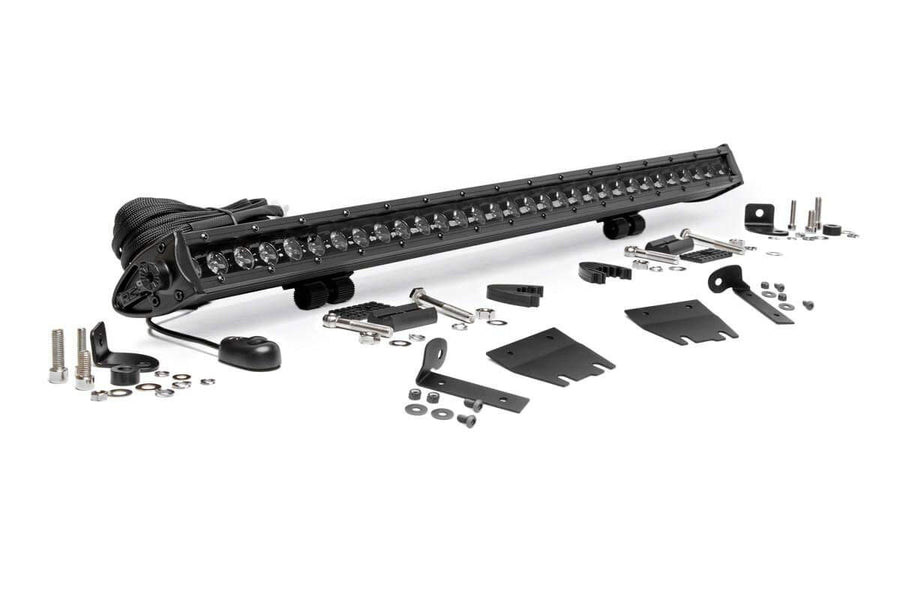 30" Rough Country Black Series LED Hood Light Kit for 18-23 Jeep JL/JT - 70054