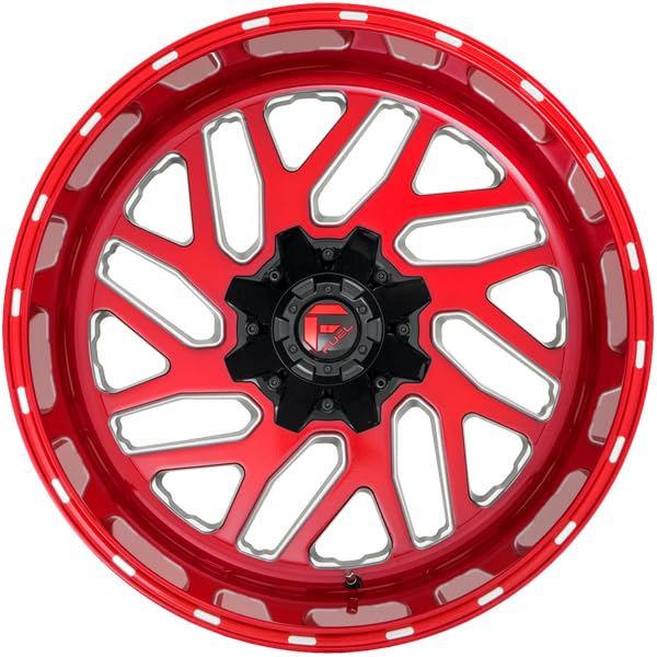 1PC FUEL TRITON 20x10 6x135.00/6x139.70 CANDY RED MILLED (-19 mm) Wheel Rim