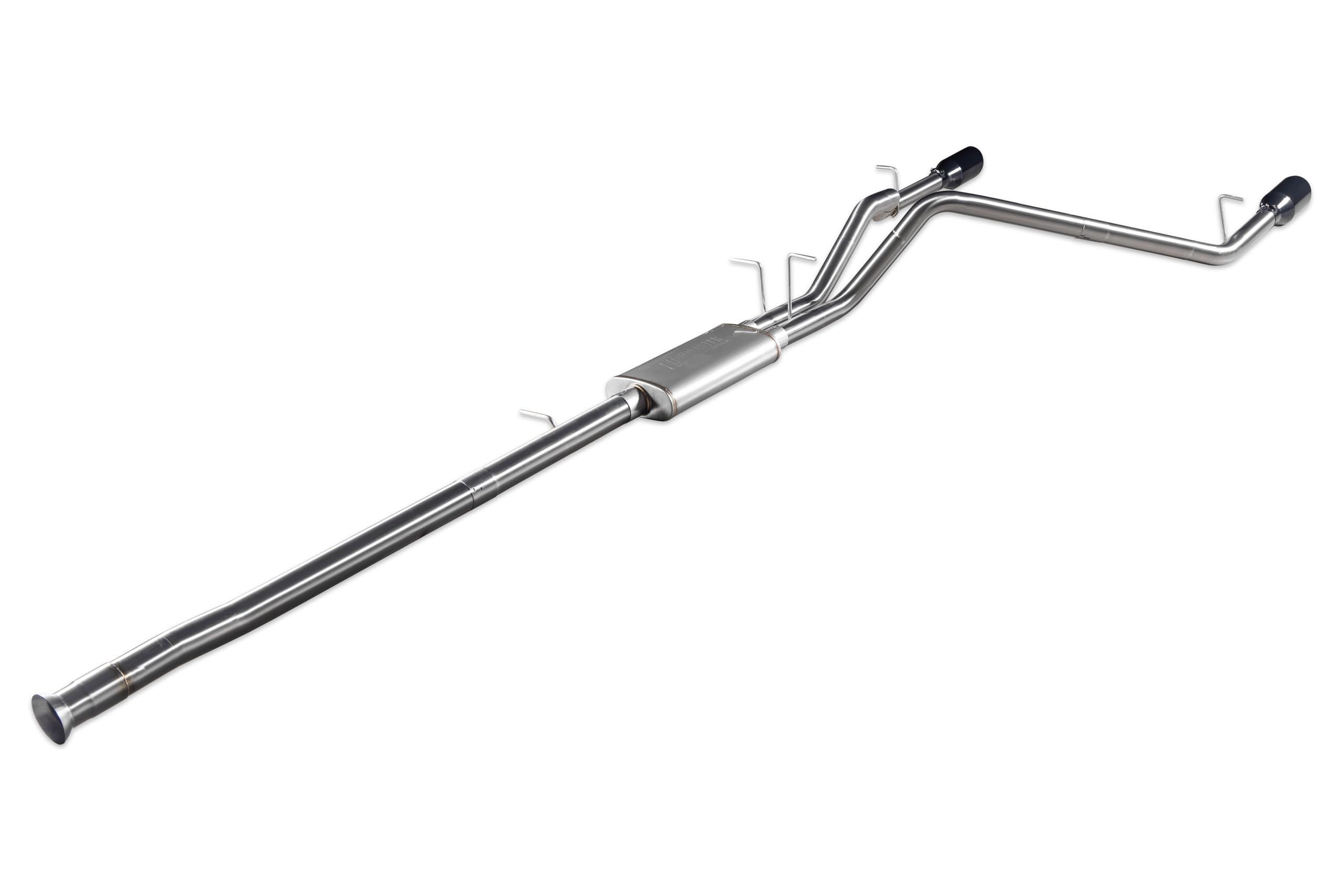 Flowmaster Signature Series 737889 Exhaust Kit 3 Inch 304 Stainless Steel 4.5 Inch Black Chrome Tips Compatible with 2019-2024 RAM 1500 New Body 5.7L with Factory Dual Exhaust 2 & 4WD All Wheelbases