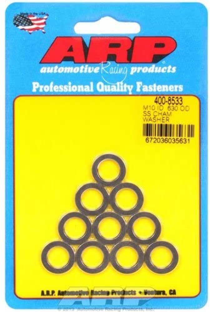 Chamfer Washers ARP M10ID .630OD SS